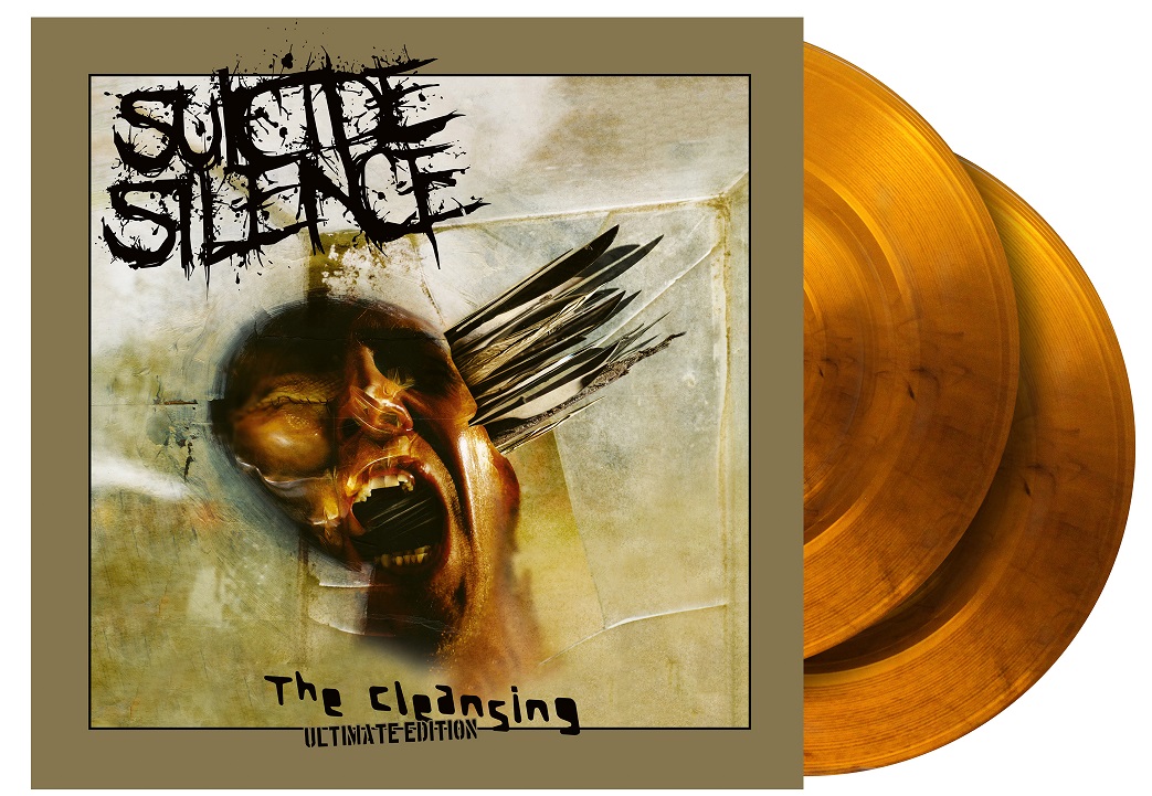 Suicide Silence - The Cleansing. Ltd Ultimate Edition gatefold orange/black marbled 2LP with poster. 